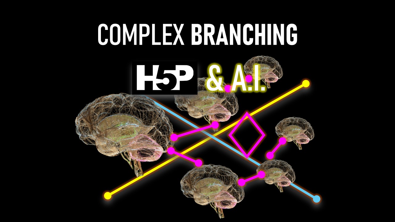 AI assisted branching scenario design for H5P in Moodle